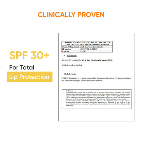 Dot and key Spf 30 Mango Non Tinted Lip Balm